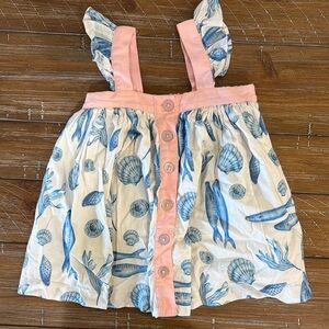 Pink Chicken Pink and White Ruffled Dress